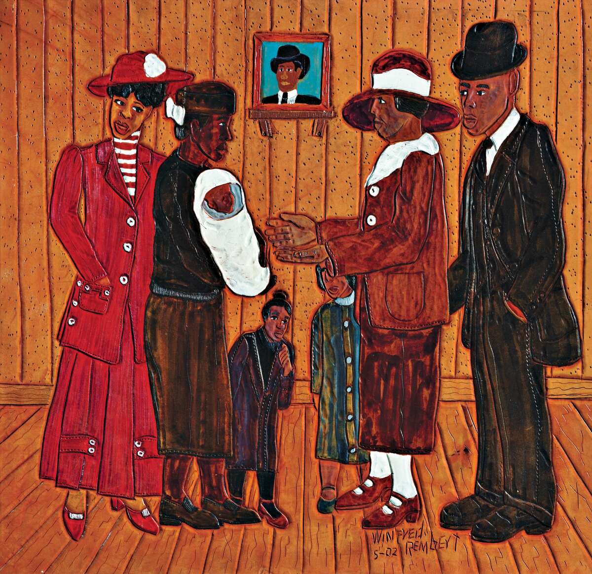 "The beginning" by Winfred Rembert.