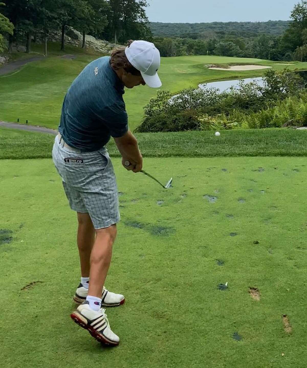 Newtown's Trevor Hislop was faced with the tough decision of selecting between football and golf this fall. The senior chose golf.