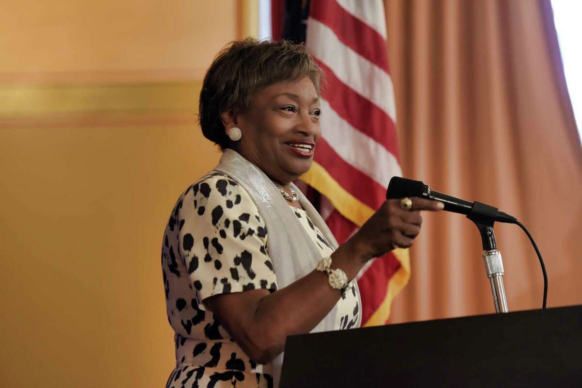 Senate Majority Leader Andrea Stewart-Cousins defended the state's bail changes during a speech in Westchester County Monday, Nov. 22.