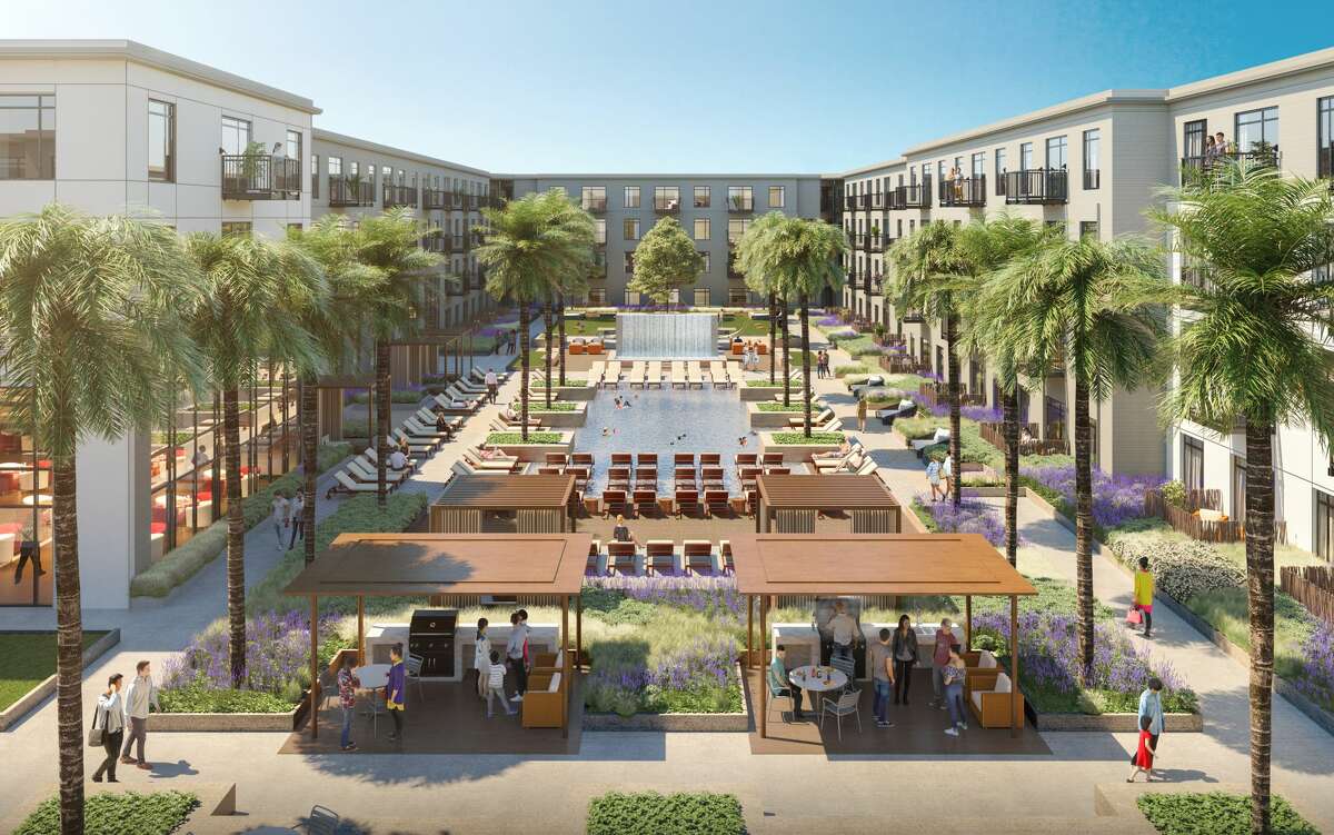 GID Development Group will open phase two of Regent Square in late 2021. The project is anchored by the Sterling, the newly branded, 590-unit apartment complex at West Dallas and Dunlavy streets. Amenities include a 102-foot-long resort pool with in-water seating and chaise decks, plus five covered cabanas and multiple grilling stations.