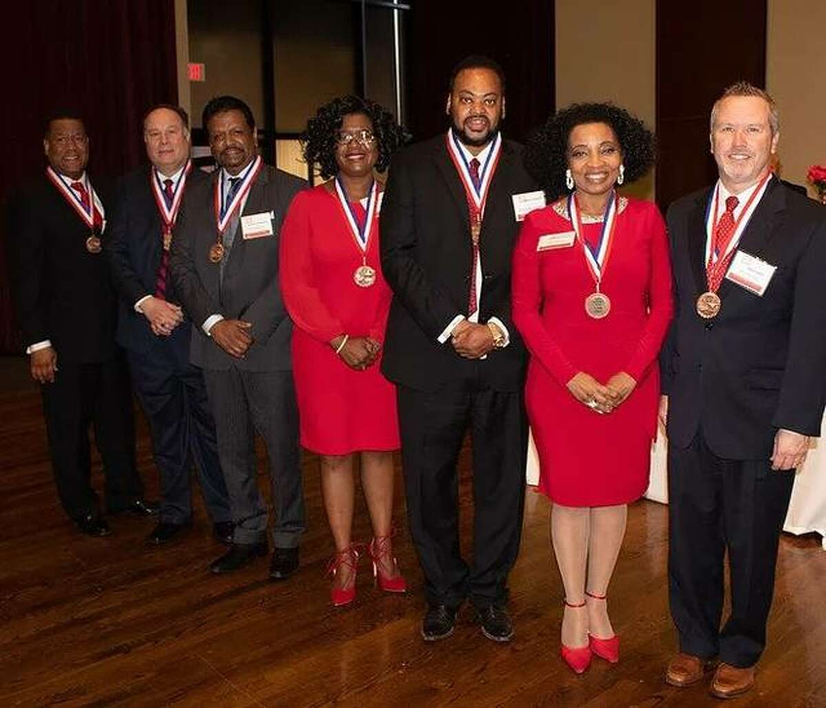 Some of the honorees from the Metro Area Professional Organization’s Honors Dinner Celebration in 2019.