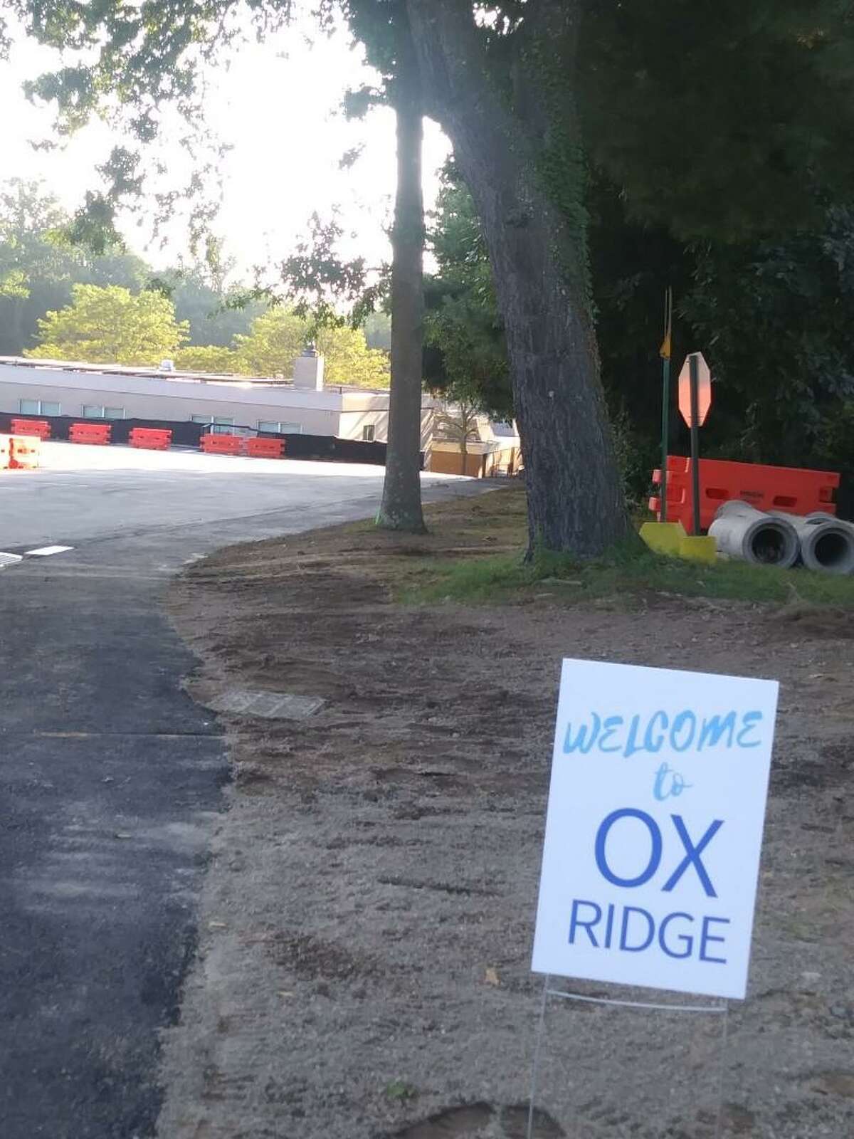 Ox Ridge School will open for students Aug. 30 as construction on the new structure continues on site. Darien schools are opening for the 2021-22 school year on Aug. 30.