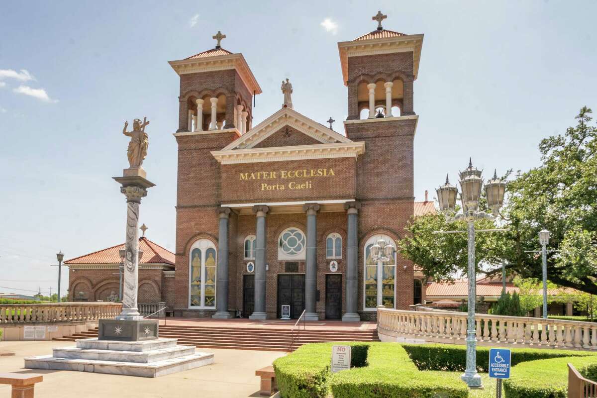 Located at Jefferson and Wall Streets in downtown Beaumont, the all-brick St. Anthony Cathedral Basilica serves as the "Mother Church" of the Diocese of Beaumont. The church was constructed beginning in 1903 and was dedicated to St. Anthony in 1907. The church is like a Bible in a building according to the rector and pastor of the Cathedral's parish, Rev. Monsigner Jeremiah McGrath. Photo made on August 6, 2020. Fran Ruchalski/The Enterprise