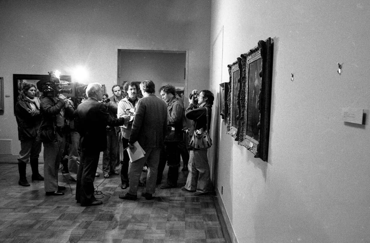The scene at the de Young Museum on Christmas Day 1978, the day after four paintings were stolen.