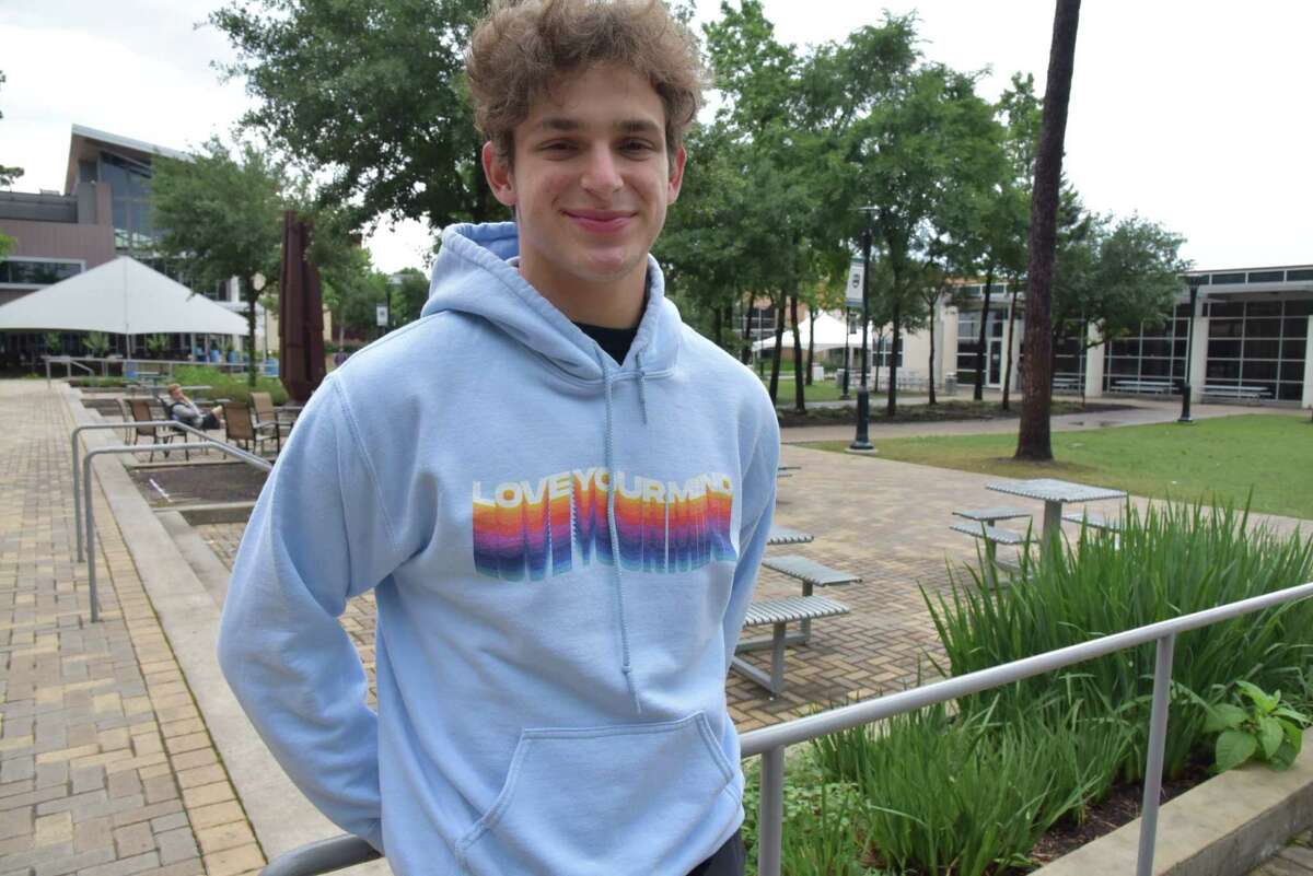 Beto Valenzuela, a senior at The John Cooper School this year, launched his company Spark Apparel last year to help de-stigmatize mental health issues. All of the profits from the company go back to mental health organizations.