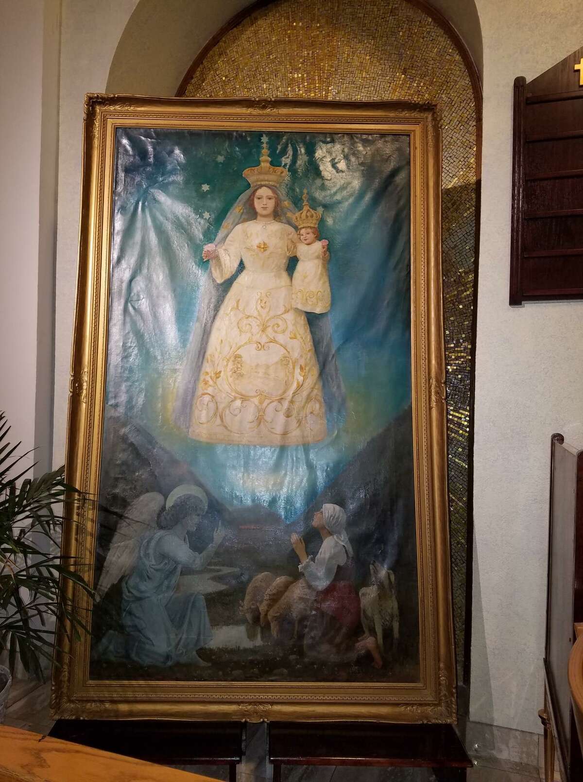 La Madonna di Canneto, a painting owned by a Stamford-Italian social club, has gone missing.