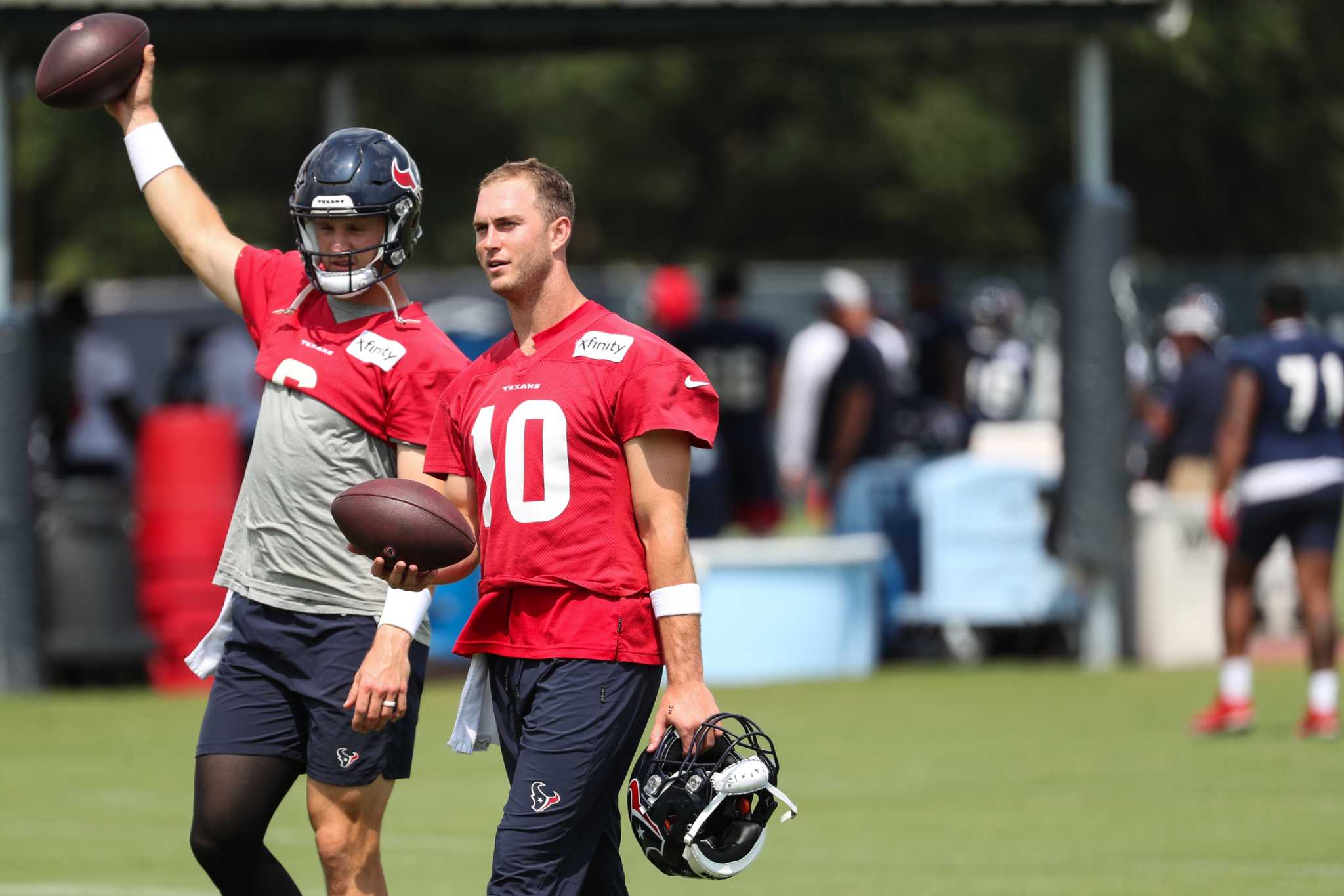 Texans training camp: Davis Mills' next step coming slowly