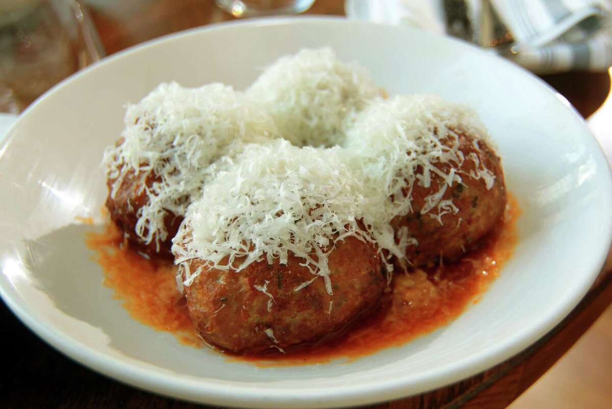 Rosina's Restaurant meatballs marinara dish in Greenwich. Rosina's Best New Restaurant — Experts' pick Italian — Experts' pick