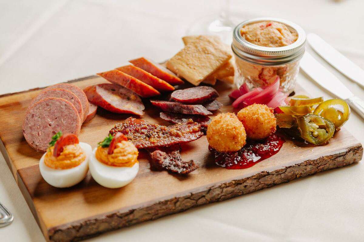 Texas cheese and charcuterie board at Christopher's World Grille in Bryan.