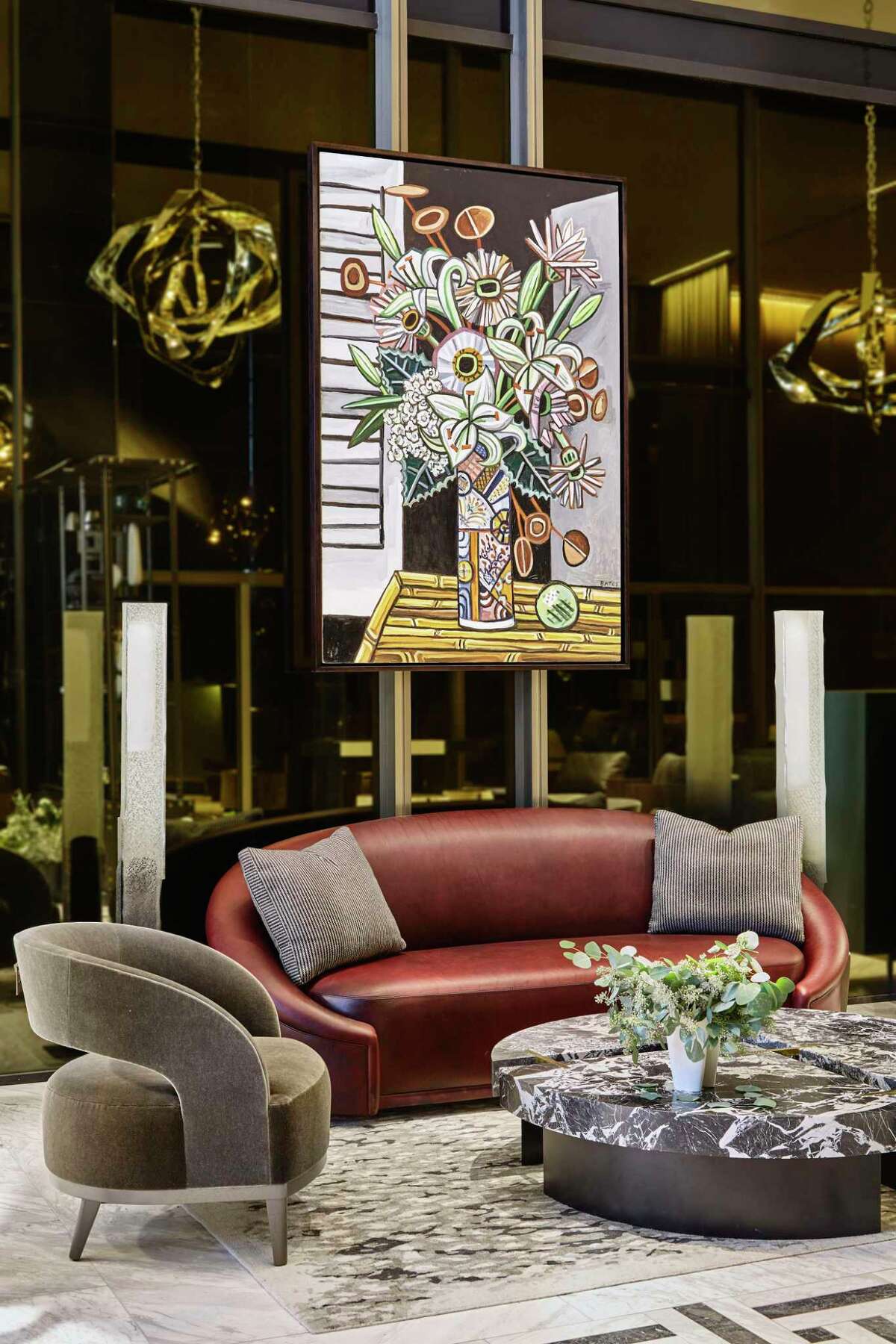 Thompson Hotel in downtown Dallas is filled with modern art.