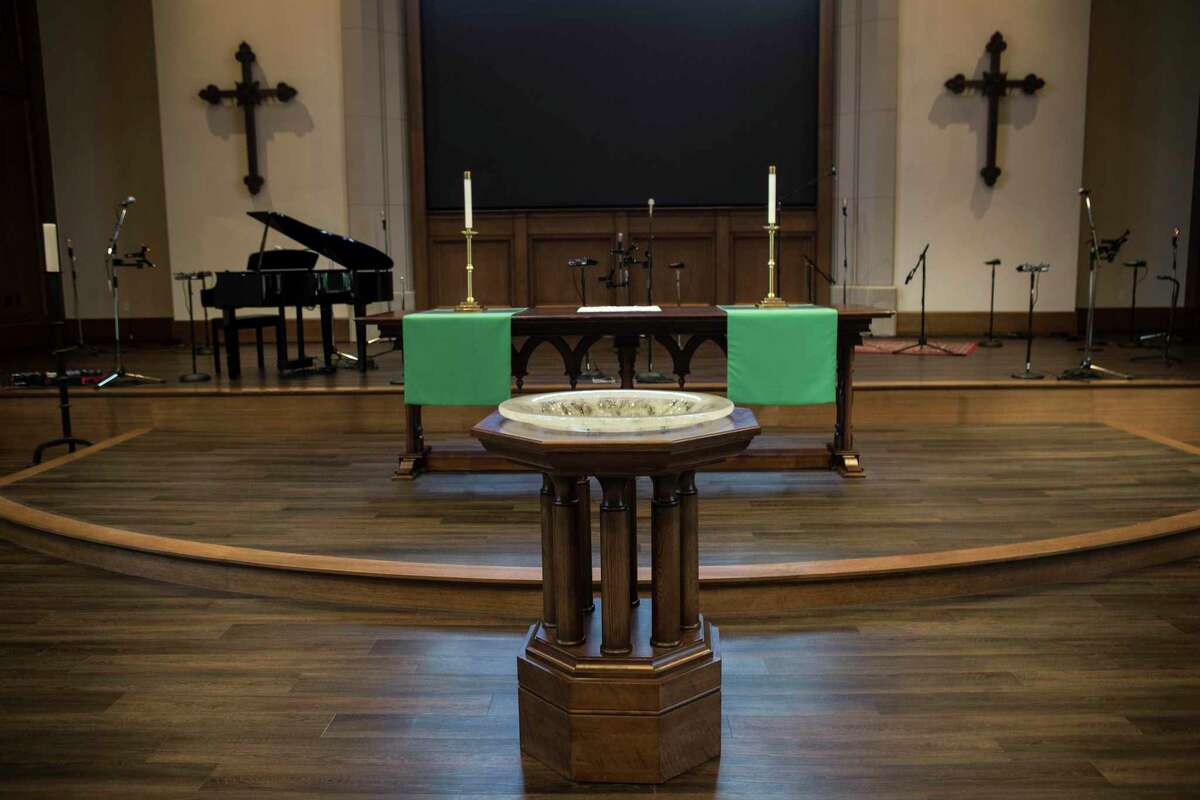 The altar in St. Martin's Episcopal Church's new Parish Life Center.