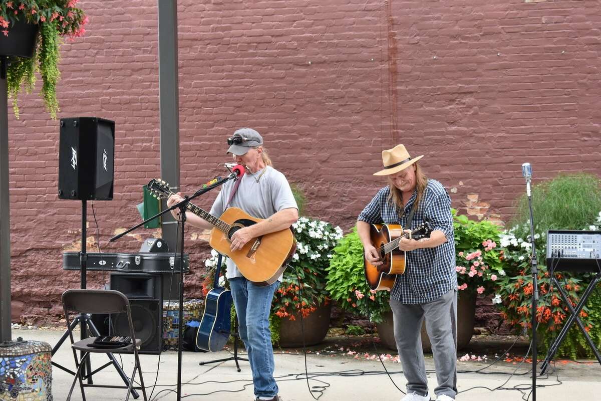 On Aug. 27, the acoustic band Poppa Fish entertained crowds under cloudy skies and in balmy weather during the summer Pocket Park Music Series in downtown Big Rapids. 