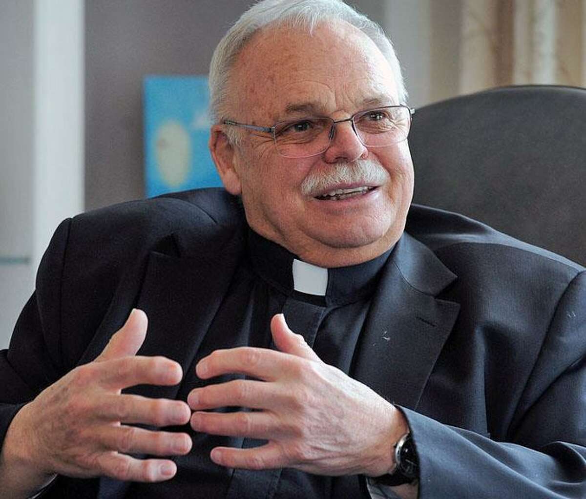 Monsignor Robert Weiss, pastor of St. Rose of Lima Church in Newtown