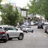 The view looking north along Main St., in Westport, Conn. July 13, 2021.