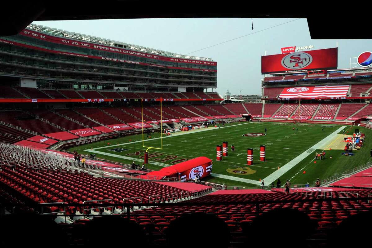 The empty stadium minutes before gametime as the San Francisco 49ers played the Arizona Cardinals at Levi’s Stadium in Santa Clara, Calif., on Sunday, September 13, 2020.