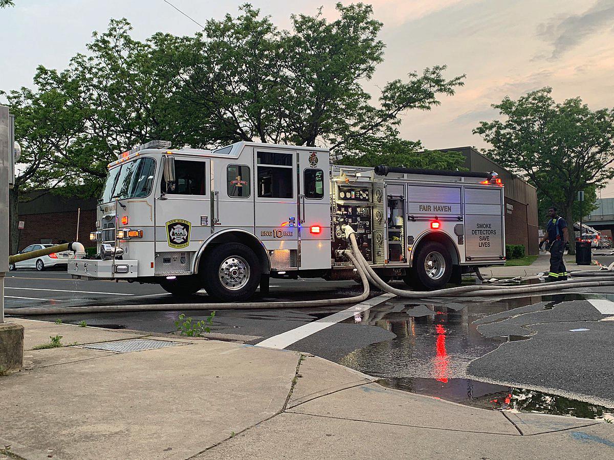 New Haven Fire Department fighting twostory house fire