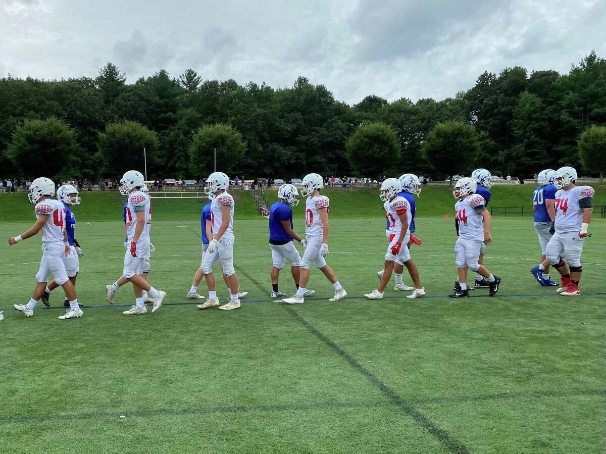 Greenwich football takes first step in 2021 season with opening scrimmage
