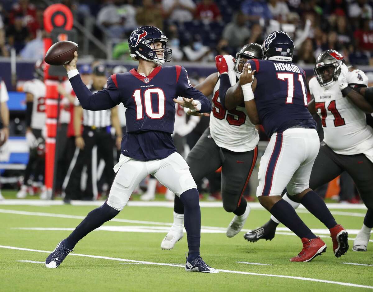 Texans rookie quarterback Davis Mills had an up-and-down preseason in his first NFL game action since being drafted.