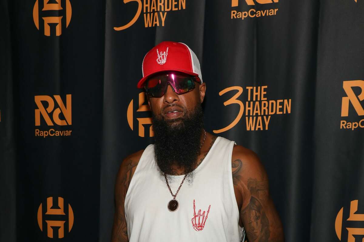Slim Thug attends RapCaviar Presents James Harden & Friends at Bayou Music Center on August 28, 2021 in Houston, Texas.
