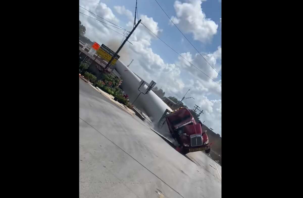 A train crashed into an 18-wheeler Sunday afternoon in Luling, Texas.