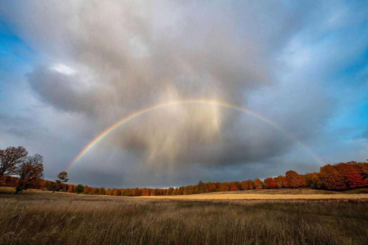 A beautiful sight in the sky over the Pigeon River Country State Forest.