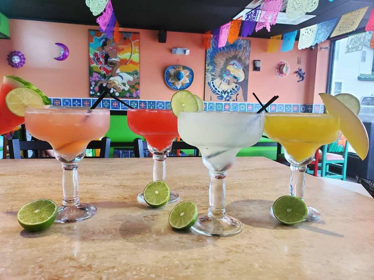 Guac Taco & Tequila Bar offers vegan options like a bowl of guacamole rice alongside meaty entrees like carne asada — and a rainbow of margaritas.
