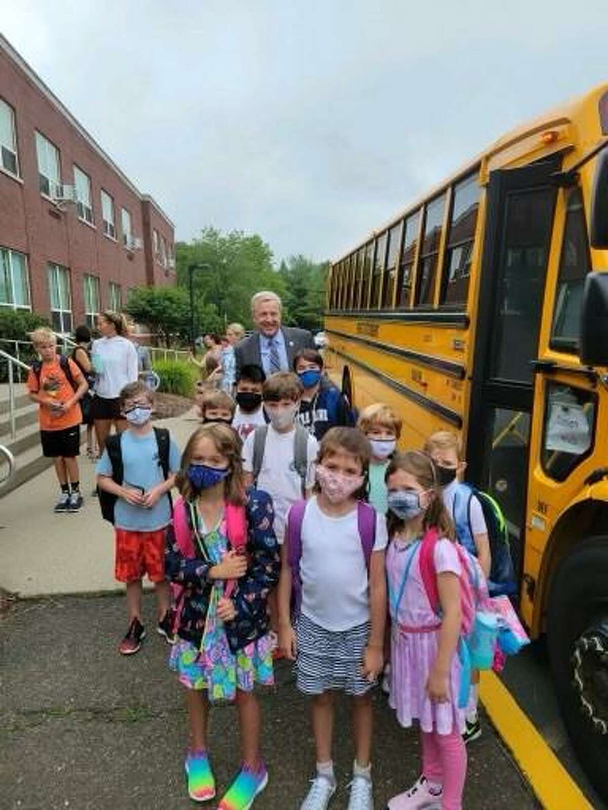 together again’ Darien celebrates first day of school