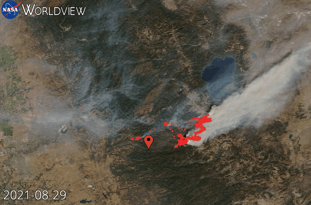 This is what satellite imagery shows us about the Caldor Fire’s growth