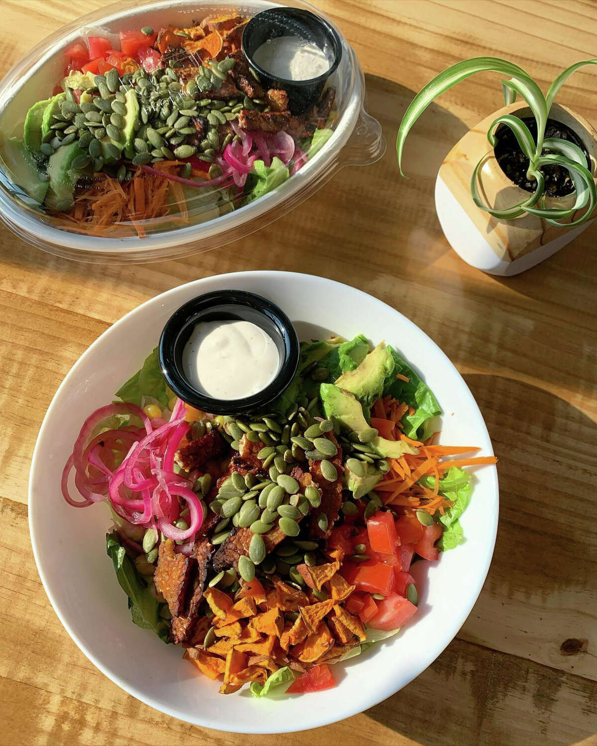 The new, plant-based cafe Rooted + Rind in Delmar will oofers, salads, smoothies, wraps and brunch.