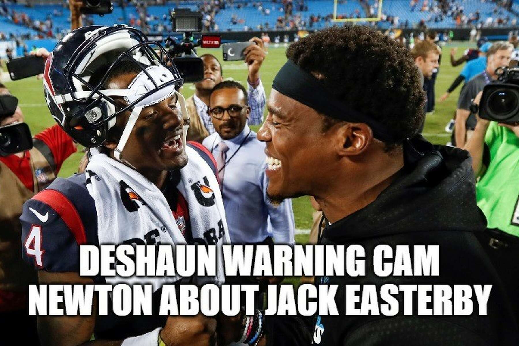 Cam Newton would like to be Deshaun Watson's backup