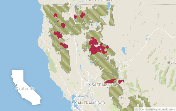 This map shows where National Forests are closed due to California’s 