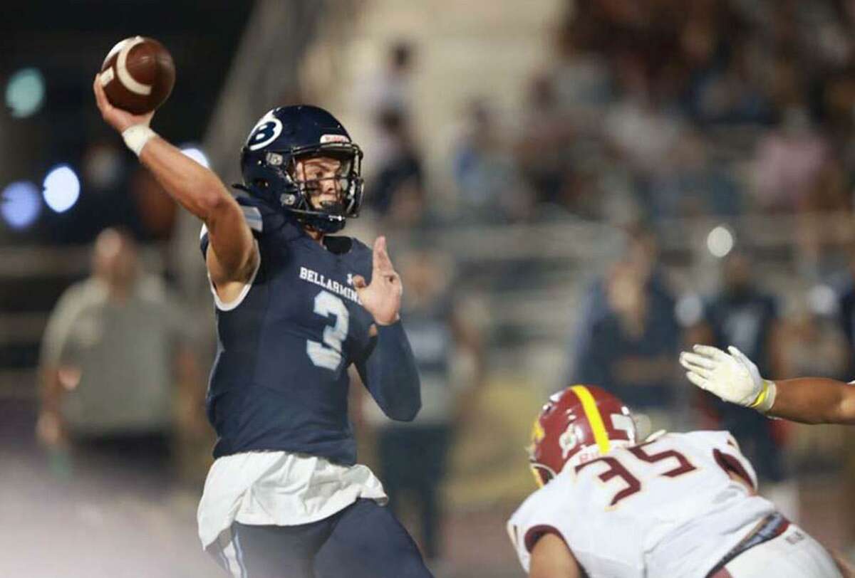 Quarterback Wade Smith and his Bellarmine teammates, unranked in The Chronicle's preseason top 25, are up to No. 14 after a 56-41 defeat of previous No. 8 Menlo Atherton last week.