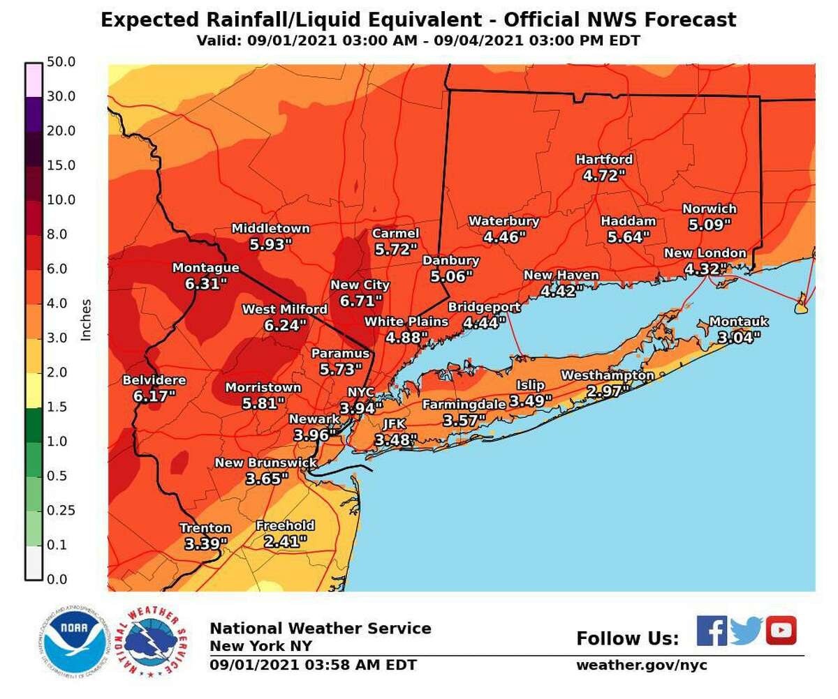 Tornado Watch Issued As Ida Brings Heavy Rain To Ct