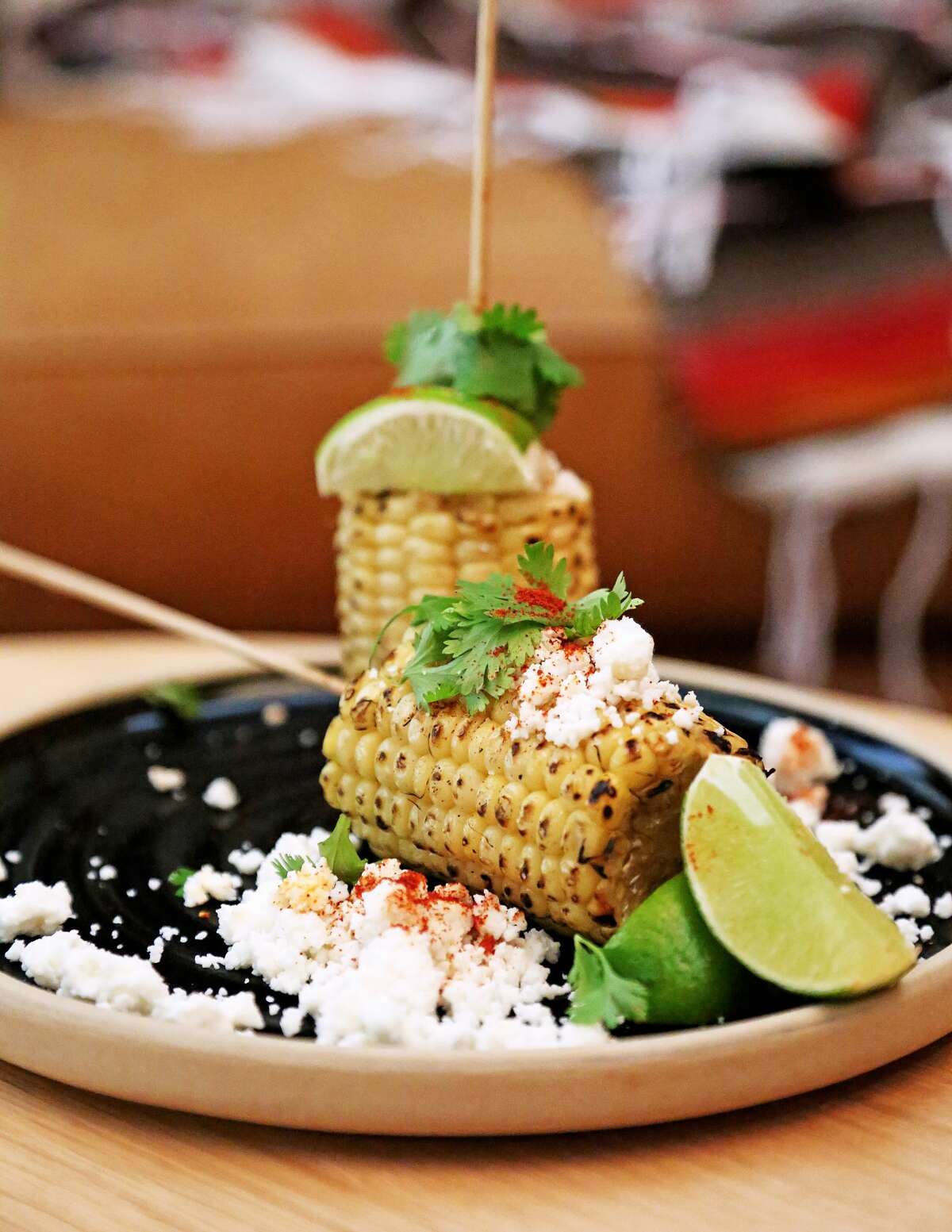 Elote at Traveler, a new bar on the ground floor of restaurant 25 Lusk in San Francisco.