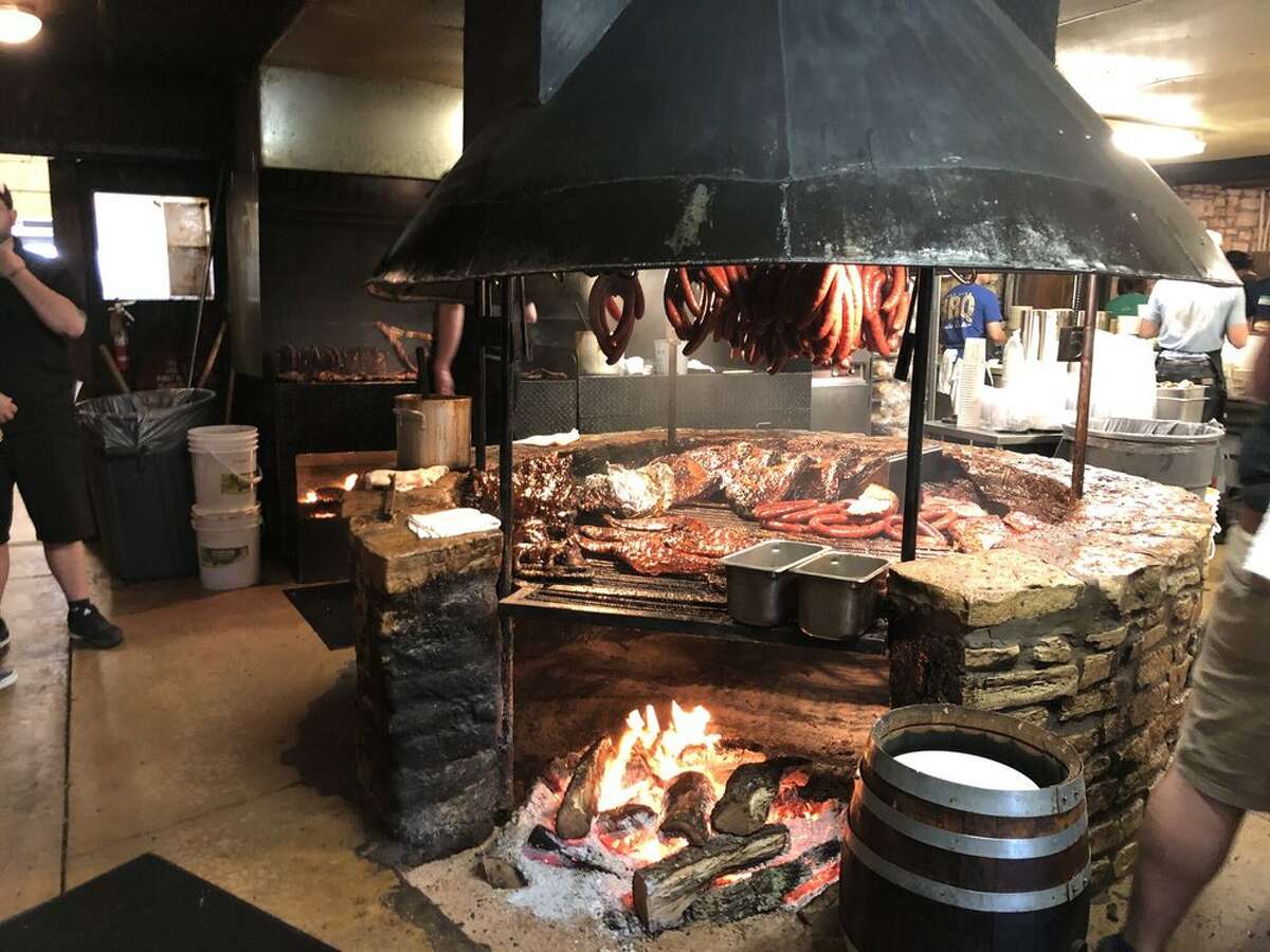 A fine and tasty view of The Salt Lick's iconic pit.