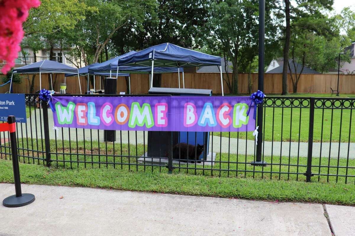 The West University Place Parks and Recreation Department hosted a ribbon cutting celebration on Thursday, August 26 to unveil the new improvements made at Huffington Park, 6204 College.