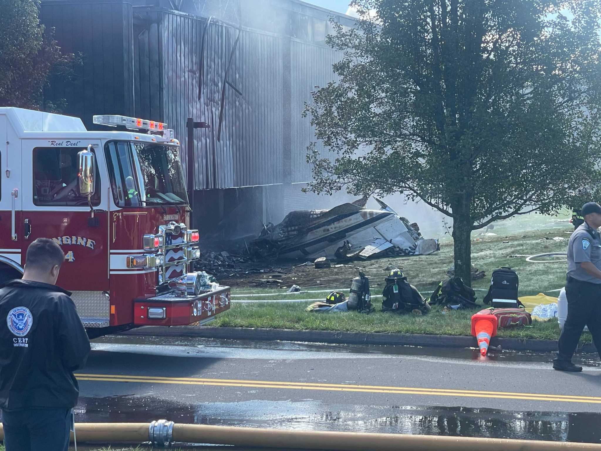 4 killed in small jet crash in Farmington, officials say