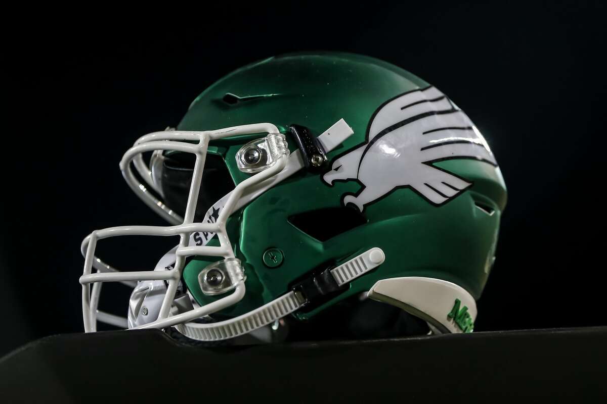 Vector Green Helmet of the American Football Team. Philadelphia