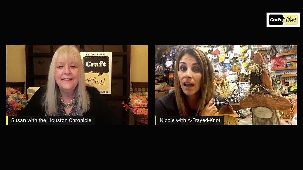 HOUSTON CHRONICLE CRAFT CHAT! Meet Nicole Dias from A-Frayed-Knot when Chronicle creative director Susan Barber interviews the creator who specializes in chalk paint, unfinished wood craft kits and wood packs. Dias has her own line of paint and kits and she hosts private groups.