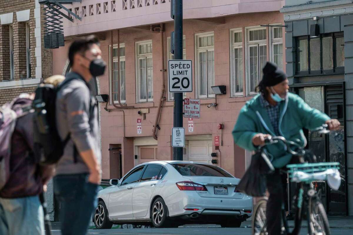 The streets of San Francisco’s Tenderloin neighborhood are some of the city’s most dangerous, crowded with cars and pedestrians. The city hopes a proposed bill in the state Legislature passes to allow it more freedom to set lower speed limits.