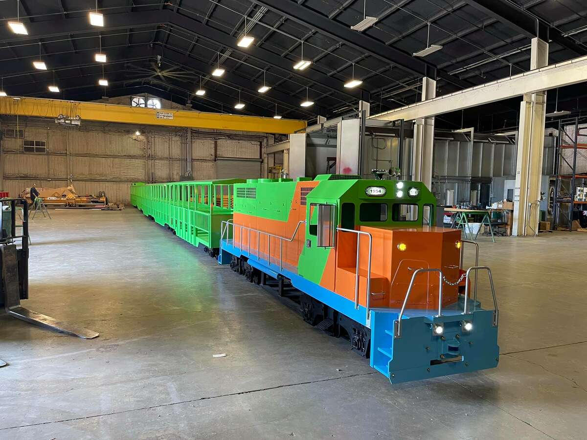 San Antonio Zoo CEO Tim Morrow tells MySA the three locomotives currently in use at the Train Depot Shop will be retired soon. Two of the trains were built in the 1980s and the newest joined in 1990. 