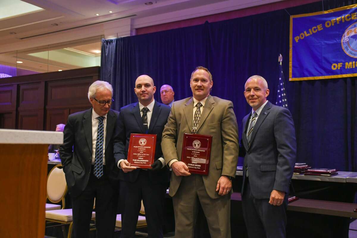 Midland City POA’s Officers Tyler Hollingsworth and Charles Brown received the Police Officer of the Year Awards on Thursday, September 2, 2021.