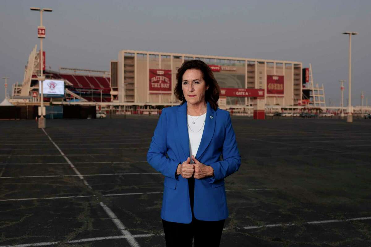 Santa Clara Mayor Lisa Gillmor was a real estate broker and 49ers volunteer when she helped urge voters to pass the stadium measure on the June 2010 ballot.