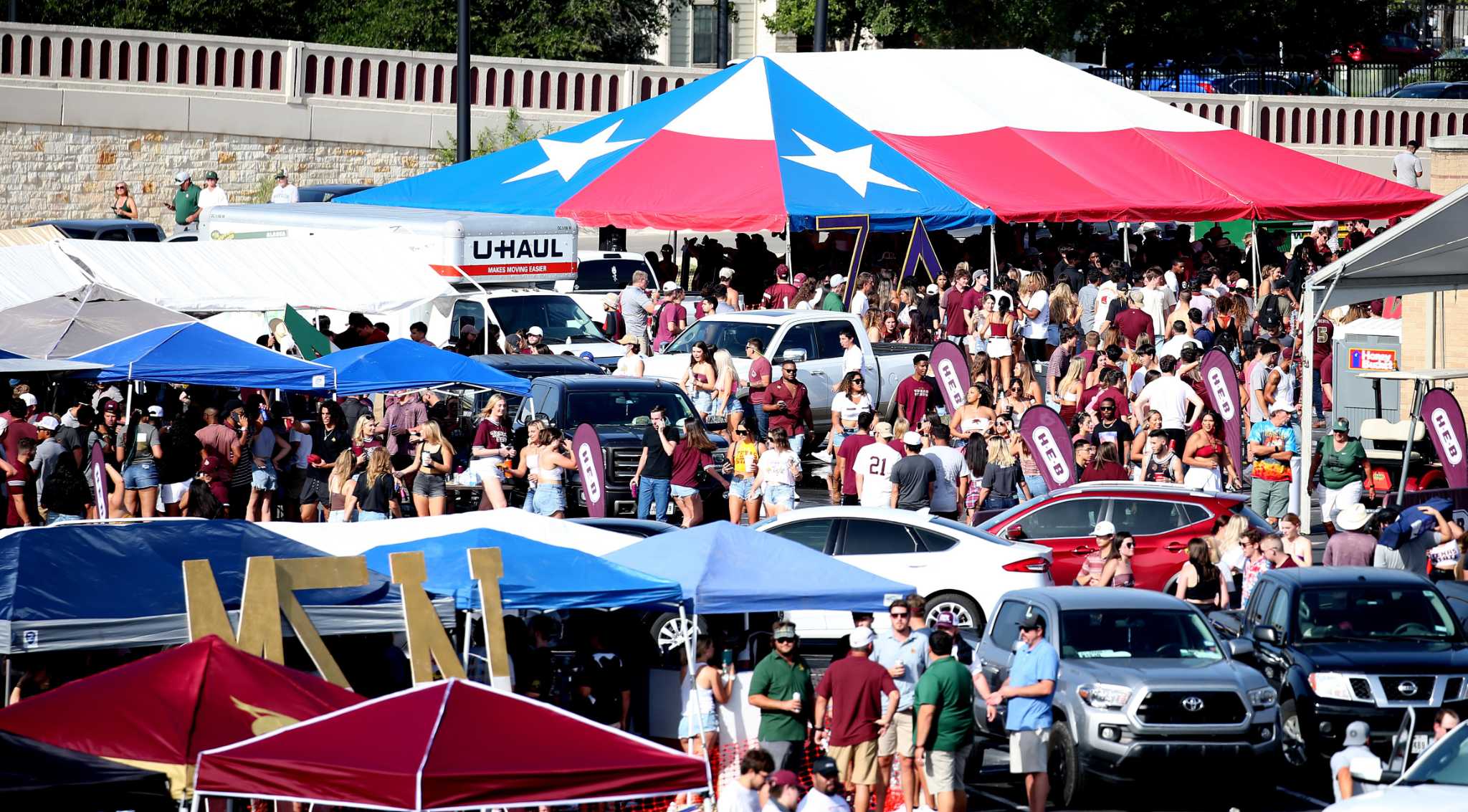 Texas State tailgating, punted in 2020, returns despite COVID surge