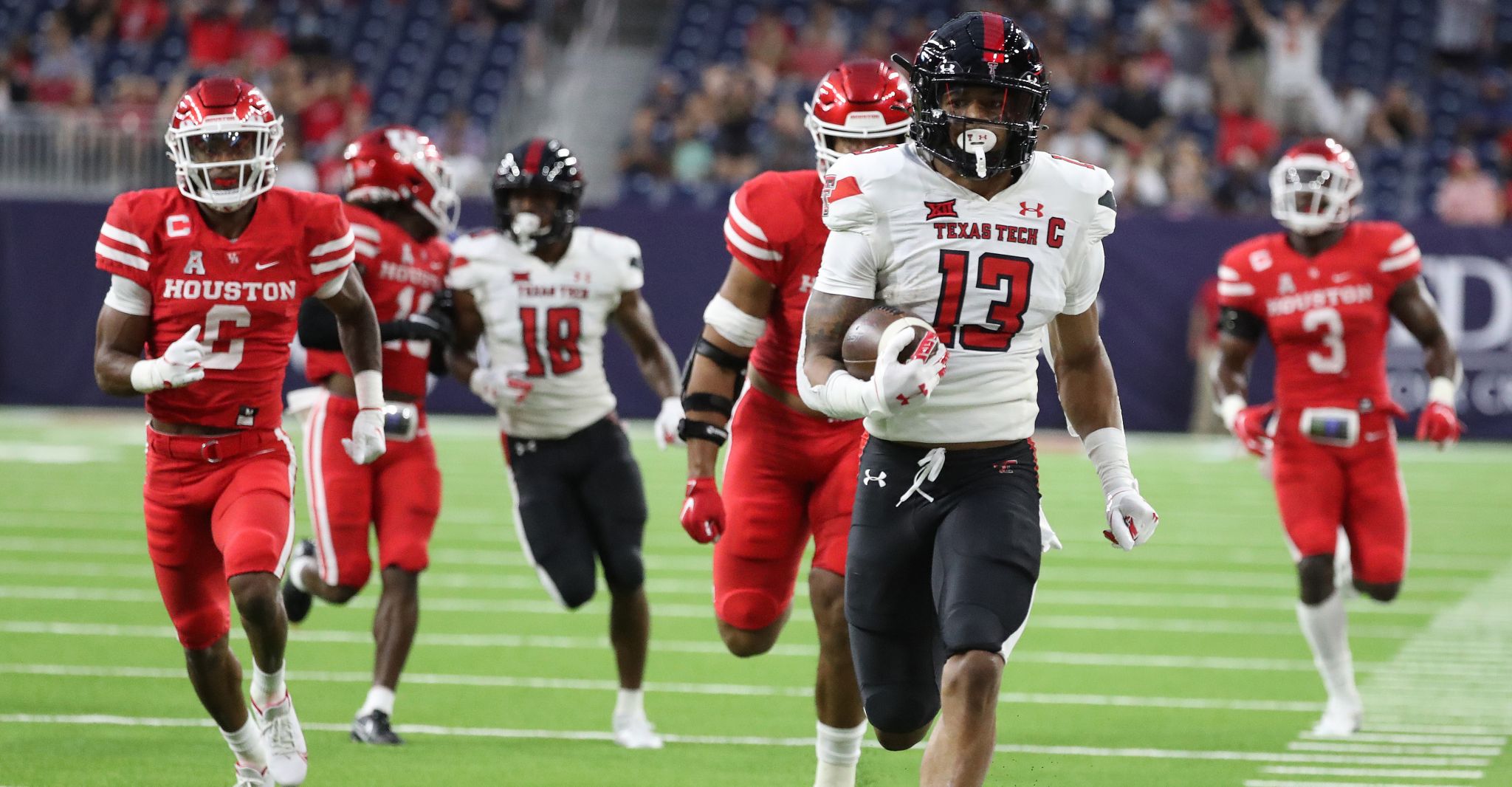 Texas Tech Red Raiders football takes on Houston at NRG Stadium