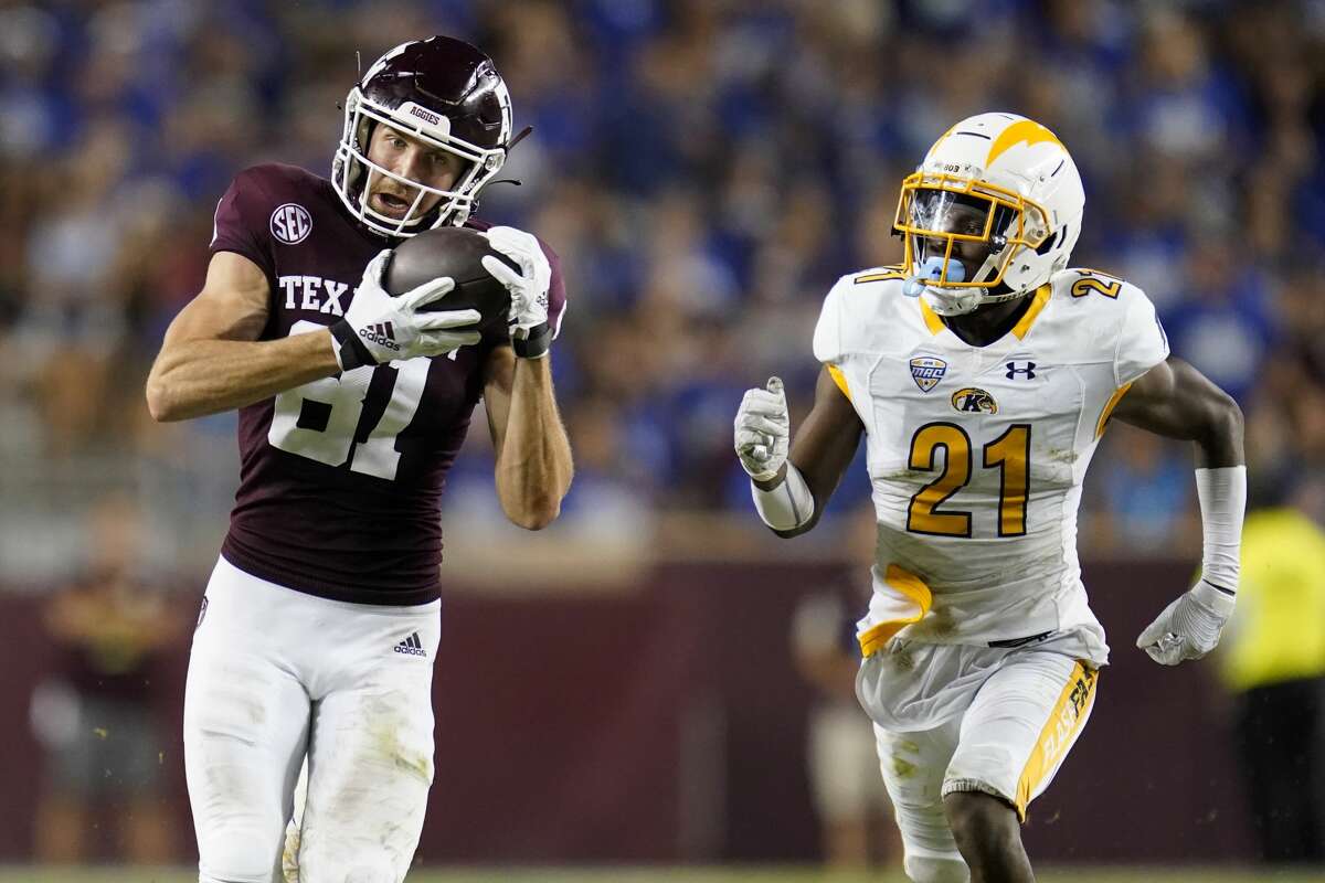 After an injury-plagued tenure at Texas A&M, receiver Caleb Chapman is entering the NCAA's transfer portal.