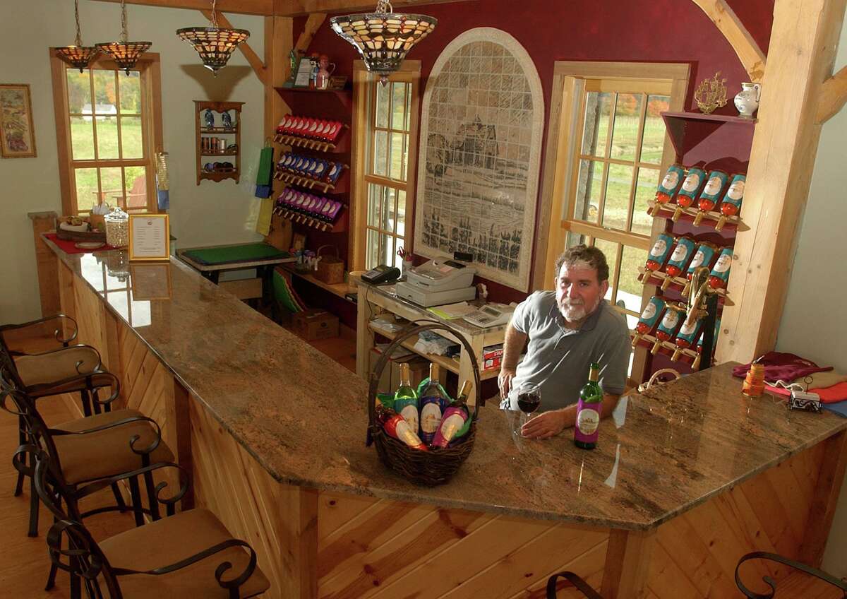 In this file photo, Joe Gouveia of Gouveia Vineyards, Wallingford.