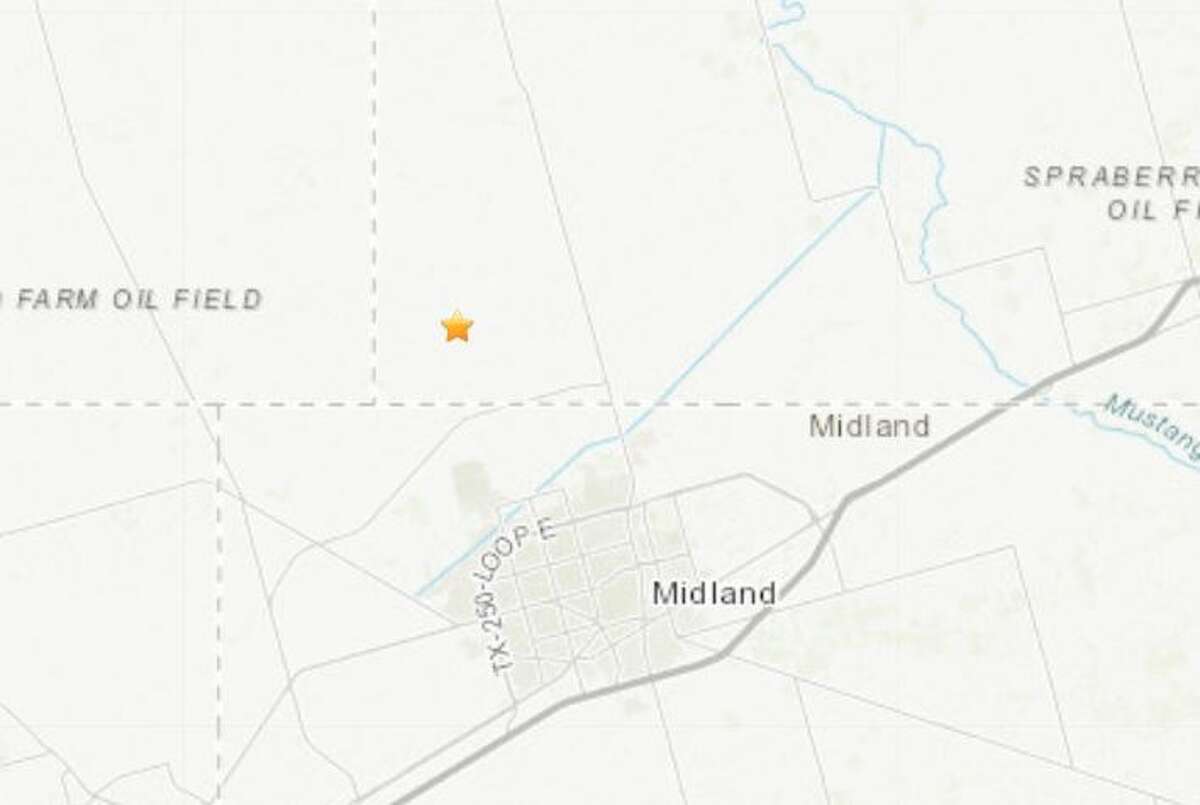 Un terremoto de magnitud 3,5 sacudió la región de Midland a las 10:05 a.m. del lunes, según el Servicio Geológico de EE. UU.