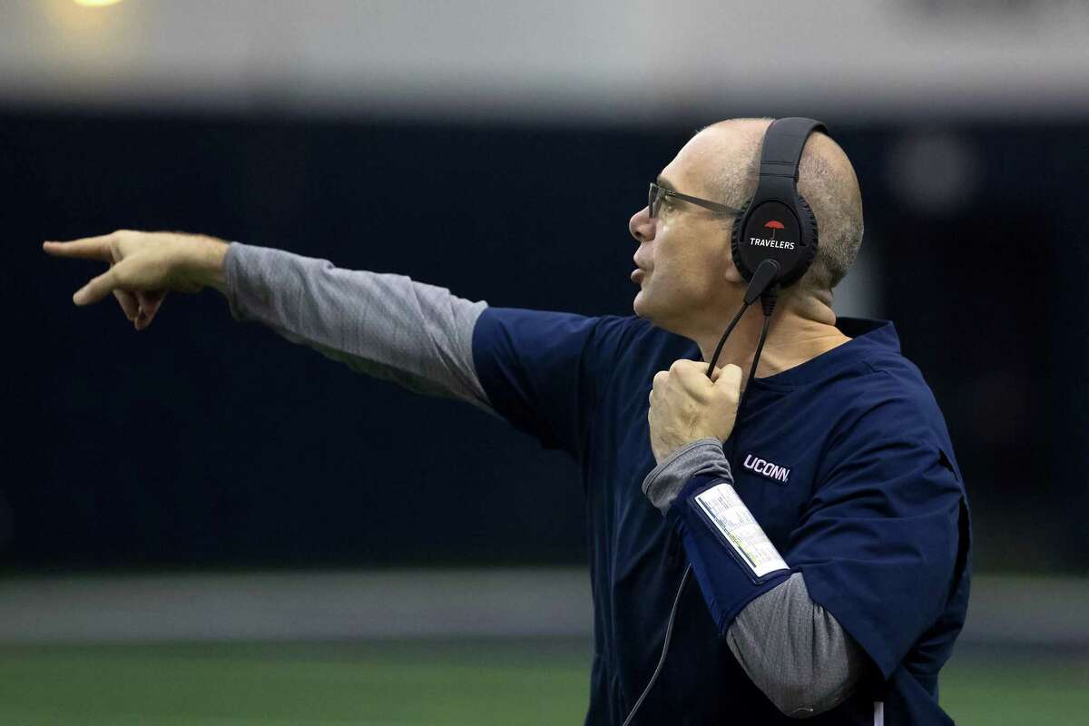 Defensive coordinator Lou Spanos comes to UConn with both collegiate and NFL experience, having most recently served on the staff at Alabama.