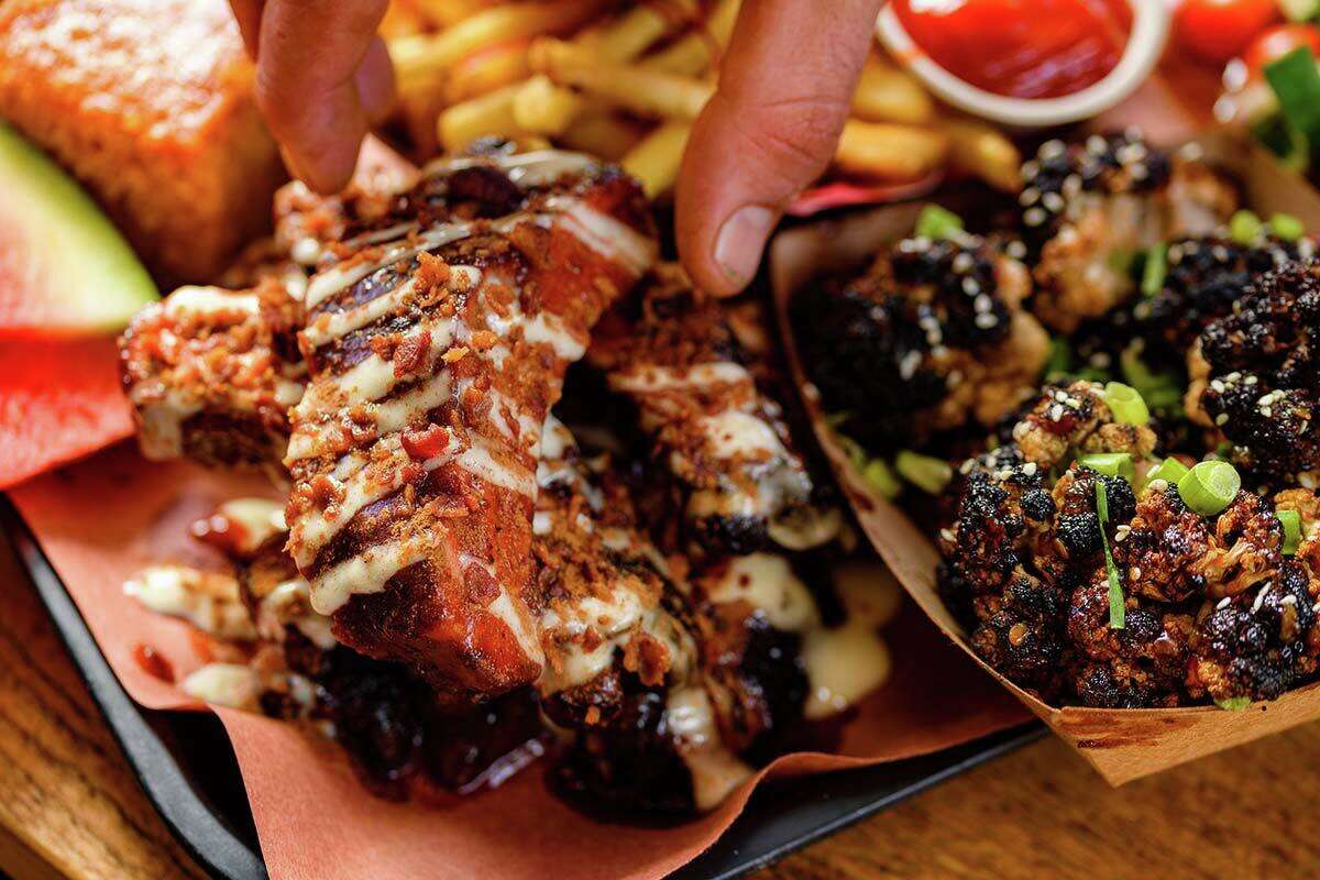 Maple Bacon Baby Back Ribs from Hindsight BBQ in Waterbury, Conn.